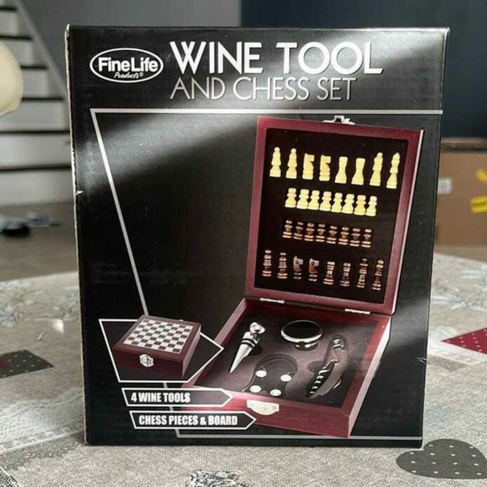 Wine Tool and Chess Set